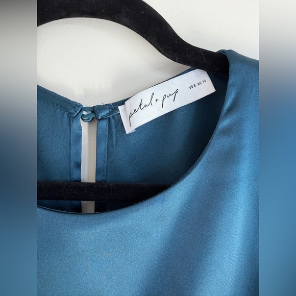 PETAL & PUP Satin Wrap Dress - Picture 7 of 9